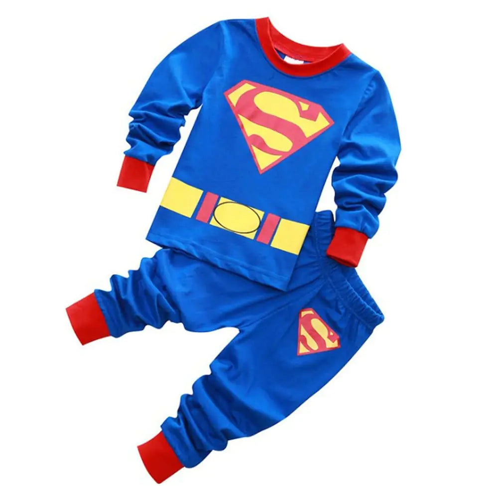 youenyou Boys Pajamas Long Sleeve 100% Cotton Super Hero Childrens Pajamas Sets Pjs Sleepwear Little Kids(3003T)