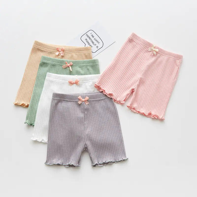 Summer Cotton Girls' Safety Shorts (Korean Style)
